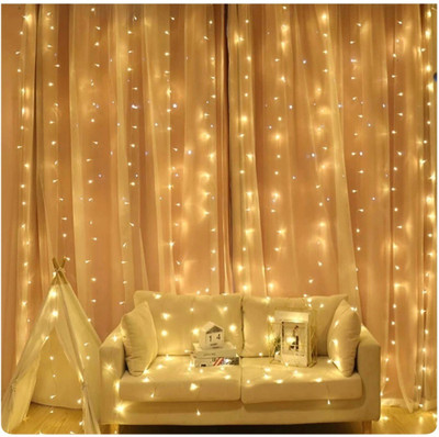 Business Squad 112 LEDs 12.5 m Gold Steady String Rice Lights(Pack of 6)