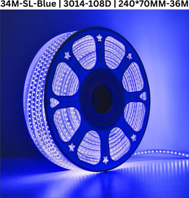 Kingdom 2720 LEDs 34 m Blue Steady Strip Rice Lights(Pack of 1)