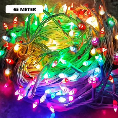 Lakshya 250 LEDs 65 m Multicolor Color Changing, Flickering, Steady String Rice Lights(Pack of 1)