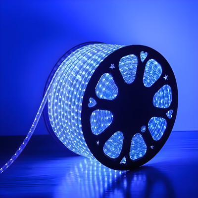 Vj Shree 75 LEDs 10 m Blue Steady Strip Rice Lights(Pack of 1)