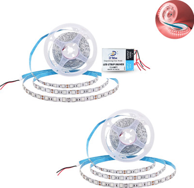 D'Mak 2 LEDs 5 m Red Flickering Bulb Rice Lights(Pack of 2)