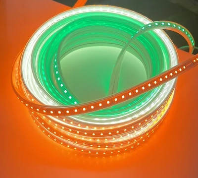 WunderVoX 1800 LEDs 15 m Orange, White, Green Steady Strip Rice Lights(Pack of 1)