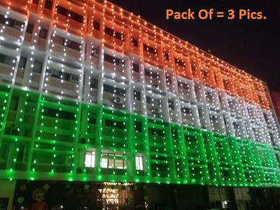 Junjadiya 36 LEDs 12 m Orange, White, Green Steady Ball Rice Lights(Pack of 3)