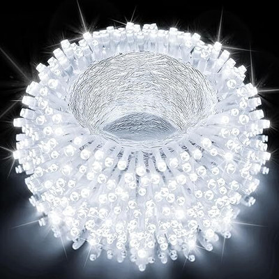 TECHGEAR 54 LEDs 20 m White Flickering Bulb Rice Lights(Pack of 1)