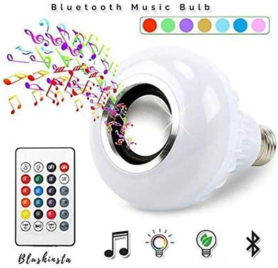 iDOLESHOP Smart Music Light Bulb With Bluetooth & Remote Control Multicolored Disco Bulb Smart Bulb