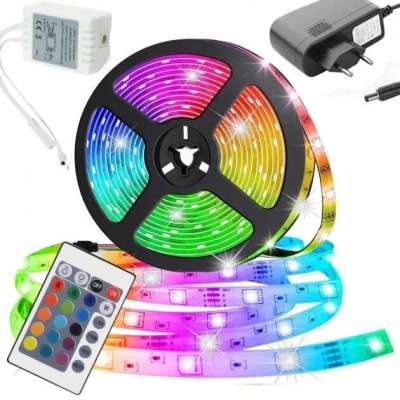 PRITI 160 LEDs 5 m Multicolor Color Changing, Flickering, Steady Strip Rice Lights(Pack of 1)