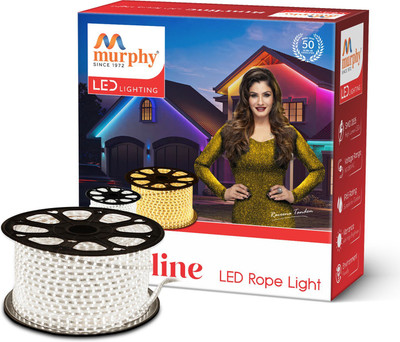 MURPHY 6000 LEDs 50 m White Steady String Rice Lights(Pack of 1)