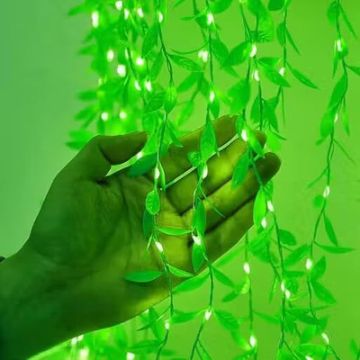 MPROW 200 LEDs 3 m Green Flickering Leaf Rice Lights(Pack of 1)