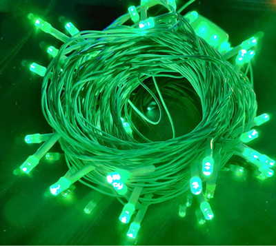 REIRSON 36 LEDs 10 m Green Steady String Rice Lights(Pack of 1)