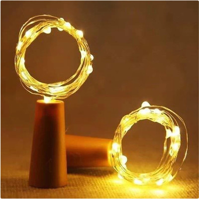 Business Squad 20 LEDs 1.98 m Yellow Steady String Rice Lights(Pack of 2)