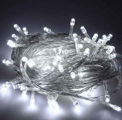 WBD 40 LEDs 9 m White Steady Bulb Rice Lights(Pack of 1)
