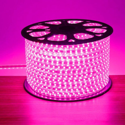 spark world 1200 LEDs 20 m Pink Steady Strip Rice Lights(Pack of 1)
