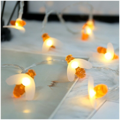 WunderVoX 16 LEDs 2.43 m Orange Steady String Rice Lights(Pack of 1)