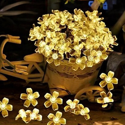 Ocean garniture 16 LEDs 4 m Gold Steady Bulb Rice Lights(Pack of 1)