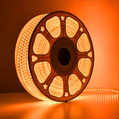 Kavyashine 3550 LEDs 45 m Orange Steady Strip Rice Lights(Pack of 1)