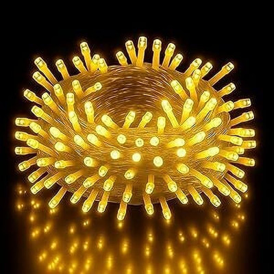 Ashpaa Enterprise 75 LEDs 12 m Yellow Steady String Rice Lights(Pack of 1)