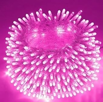 Growvibe 60 LEDs 20 m Pink Color Changing, Flickering, Steady Ball Rice Lights(Pack of 1)