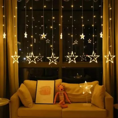 Copper String LED light 10 MTR 100 LED USB Operated Decorative Lights 100 LEDs 3 m Yellow Steady Star Rice Lights(Pack of 1)