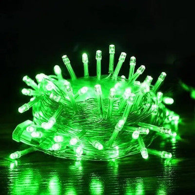 local 40 LEDs 15 m Green Steady String Rice Lights(Pack of 1)