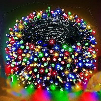 MPROW 40 LEDs 11 m Multicolor Steady Bulb Rice Lights(Pack of 4)