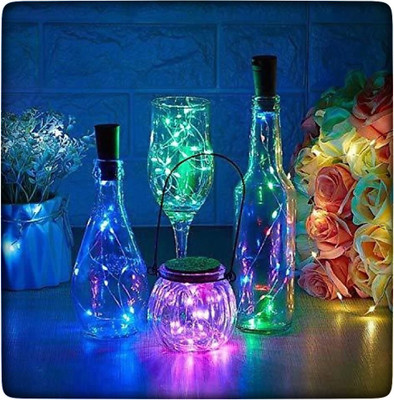 Business Squad 20 LEDs 1.98 m Multicolor Steady String Rice Lights(Pack of 4)
