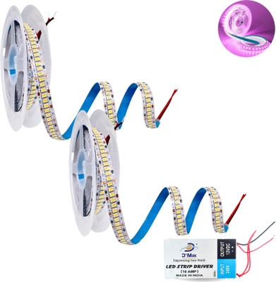 D'Mak 2 LEDs 5 m Pink Flickering Strip Rice Lights(Pack of 2)