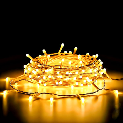 Telca 26 LEDs 15 m Yellow Steady Bulb Rice Lights(Pack of 1)
