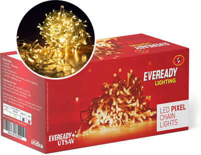 EVEREADY 46 LEDs 10 m White Steady String Rice Lights(Pack of 1)