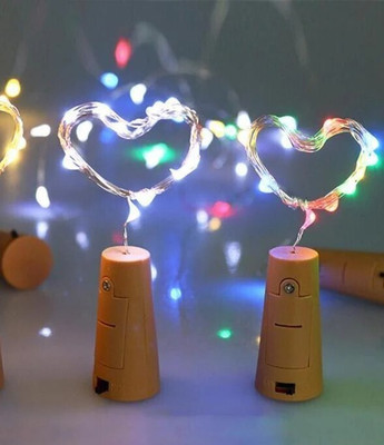 Trust Ware 20 LEDs 2 m Multicolor Flickering, Steady String Rice Lights(Pack of 2)