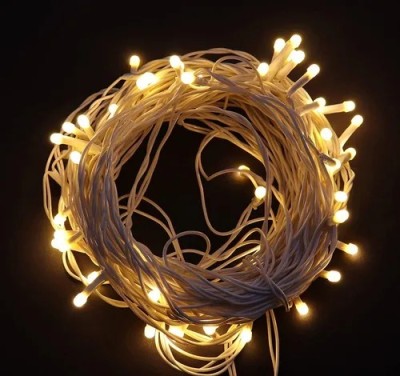 moon down 40 LEDs 11 m White Flickering String Rice Lights(Pack of 1)