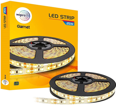 Wipro 300 LEDs 197.24 inch Yellow Steady Strip Rice Lights(Pack of 1)