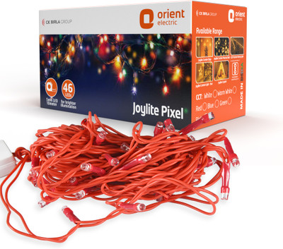 Orient Electric 46 LEDs 10 m Red Steady String Rice Lights(Pack of 1)