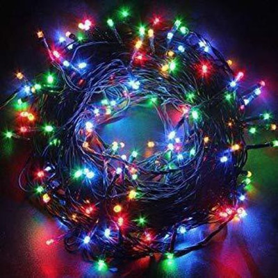 Roshvini 1487 LEDs 50 m Multicolor Steady Bulb Rice Lights(Pack of 1)
