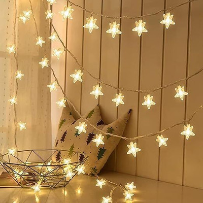 Whandly 14 LEDs 3.5 m White, Yellow Steady Star Rice Lights(Pack of 1)