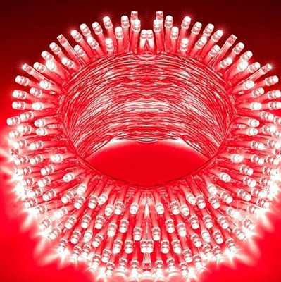 NEERUSSTORE 56 LEDs 18 m Red Steady Ball Rice Lights(Pack of 1)