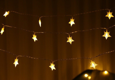 WunderVoX 20 LEDs 2.41 m Transparent Steady Star Rice Lights(Pack of 1)