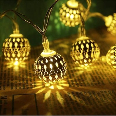 Leeway 14 LEDs 3.5 m Yellow Steady Ball Rice Lights(Pack of 1)