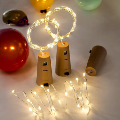 NISCO 20 LEDs 2.1 m Gold Steady Bulb Rice Lights(Pack of 1)