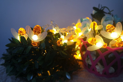 WunderVoX 16 LEDs 2.43 m Orange Steady String Rice Lights(Pack of 1)