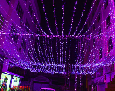 SAYENY 43 LEDs 15 m Purple Steady String Rice Lights(Pack of 1)
