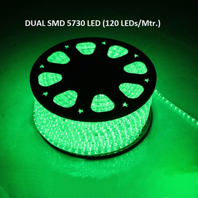 Hybrix 600 LEDs 5 m Green Steady Strip Rice Lights(Pack of 1)