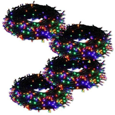 inooBeam 20 LEDs 5.01 m Multicolor Color Changing String Rice Lights(Pack of 4)