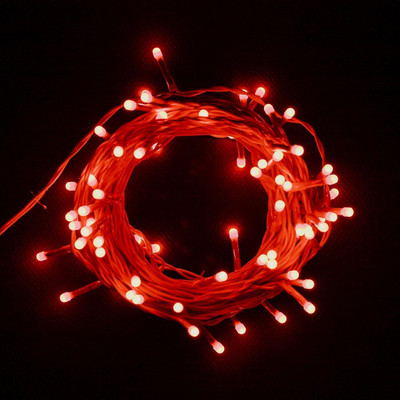 MUMU 42 LEDs 12 m Red Steady String Rice Lights(Pack of 1)