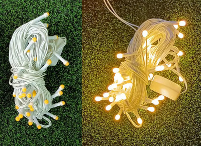 Saffron Ardor 40 LEDs 15 m Yellow Steady String Rice Lights(Pack of 1)