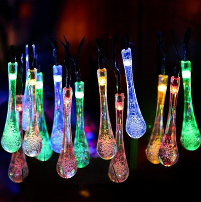 RaajaOutlets 20 LEDs 5.03 m Multicolor Steady Water Drop Rice Lights(Pack of 1)