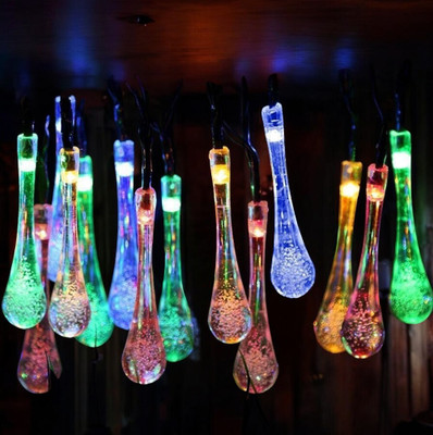 RaajaOutlets 20 LEDs 5.03 m Multicolor Steady Water Drop Rice Lights(Pack of 1)