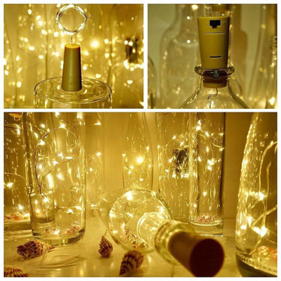 Local Charm 20 LEDs 1.02 m White Steady Bottle Rice Lights(Pack of 5)