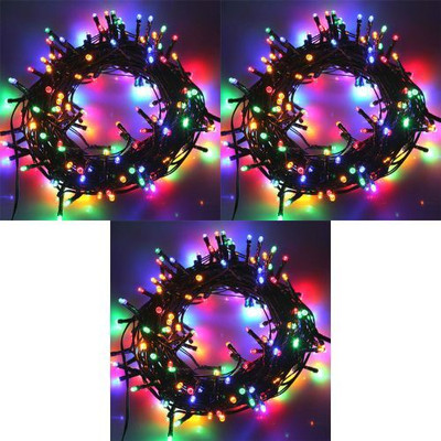 inooBeam 30 LEDs 7.05 m Multicolor Flickering Strip Rice Lights(Pack of 3)