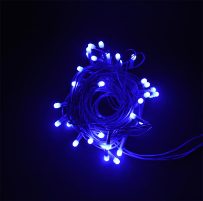 WBD 56 LEDs 13 m Blue Steady Bulb Rice Lights(Pack of 1)