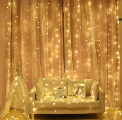 nini 46 LEDs 14.99 m Gold Steady String Rice Lights(Pack of 4)